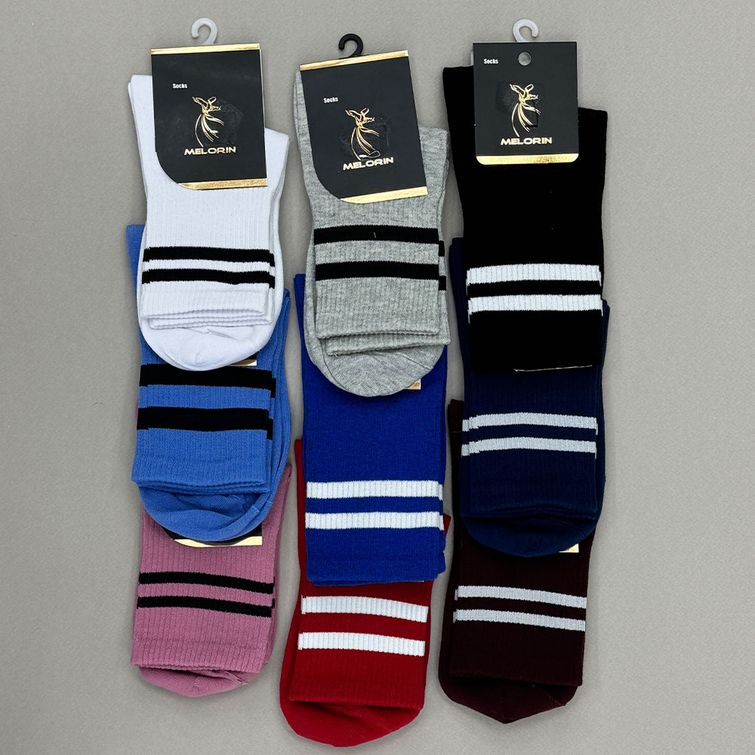 img-0 (11) جوراب ساقدار دو خط - تصویر 1