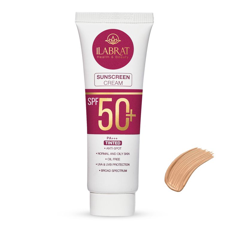 img-2 (3) کرم ضدآفتاب ضدلک رنگی ایلابرت (بژ طبیعی) +SPF50 - تصویر 1